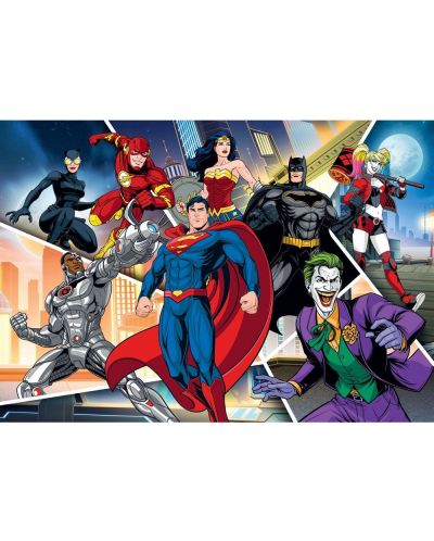 Puzzle Clementoni din 104 piese - DC Heroes, tip 2 - 2