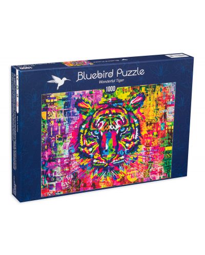 Puzzle Bluebird de 1000 de piese - Tigru  - 1