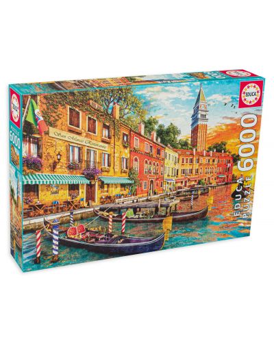 Puzzle Educa din 6000 de piese - Apus peste San Marco - 1