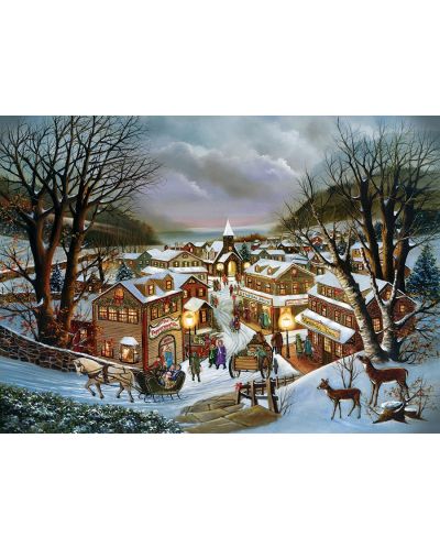 Puzzle Cobble Hill din 1000 de piese - Magia de Crăciun - 2