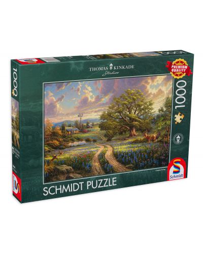 Puzzle Schmidt de 1000 piese - Viata la tara, Thomas Kinkade - 1