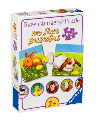 Puzzle Ravensburger din 9 x 2 piese - Animalute - 1