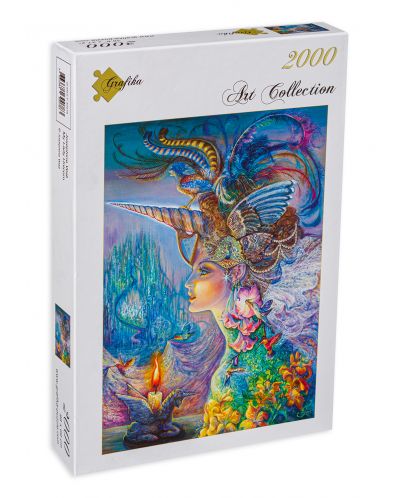 Puzzle Grafika de 2000 de piese - Lady Unicorn - 1