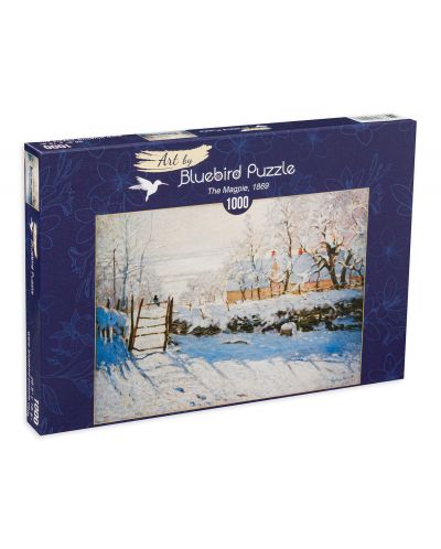 Puzzle Bluebird de 1000 piese - The Magpie, 1869 - 1