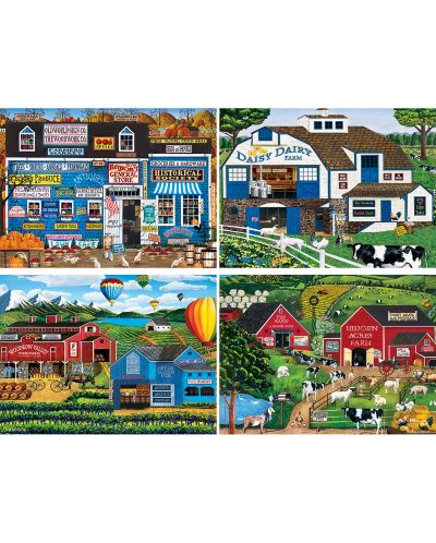 Puzzle Master Pieces din 4 x 500 de piese - În mediul rural - 2