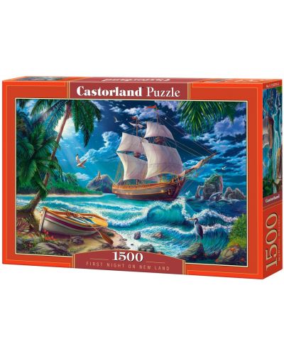 Puzzle Castorland din 1500 de piese - Prima noapte în Noile Teritorii - 1