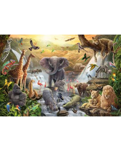 Puzzle Schmidt de 60 de piese - Animale din Africa - 2