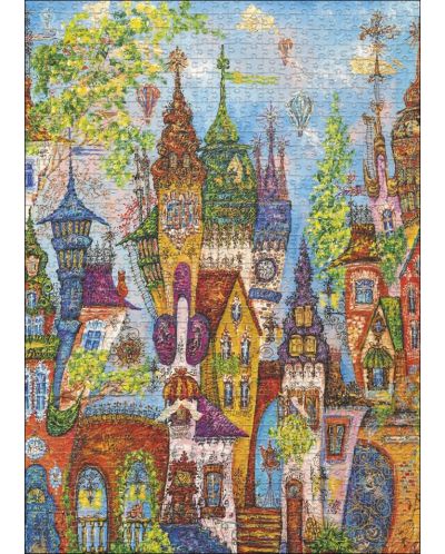 Puzzle Heye din 1000 de piese - Clădiri colorate - 2