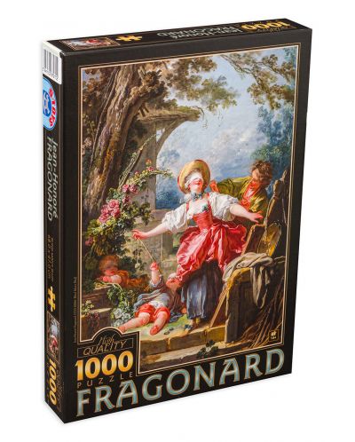 Puzzle D-Toys de 1000 piese – Joc baba-oarba, Jean-Honore Fragonard - 1