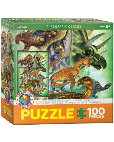 Puzzle Eurographics din 100 de piese - Dinozaurii - 1