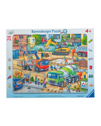 Puzzle Ravensburger de 24 piese - Something is going on on the construction site - 1