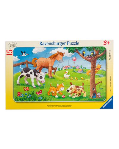 Puzzle Ravensburger de 15 piese - Prieteni draguti, animalele - 1