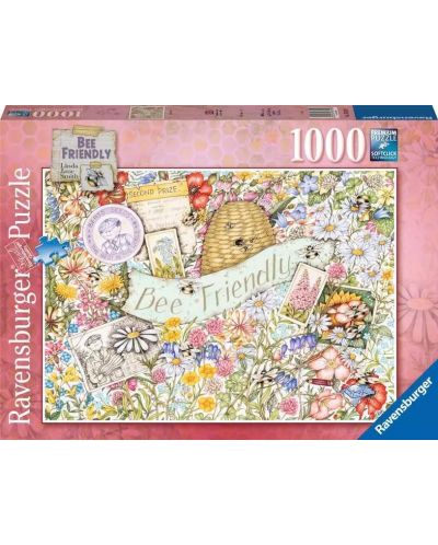 Puzzle Ravensburger 1000 de piese - prietenos cu albinele - 1