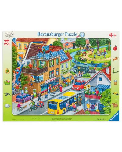 Puzzle Ravensburger din 24 de piese - Orașul nostru verde - 1