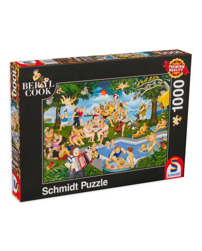 Puzzle Schmidt din 1000 de piese - Distractie pe gazon - 1