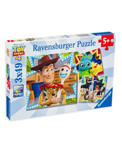 Puzzle Ravensburger de 3 x 49 piese - Prietenie in Povestea jucariilor 4 - 1