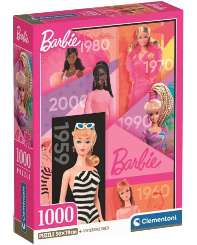 Puzzle Clementoni din 1000 piese - Barbie - 1