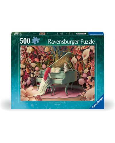 Puzzle Ravensburger de 500 de piese - Recitalul iepurelui  - 1