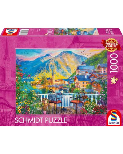 Puzzle Schmidt de 1000 de bucăți - Hallstatt pitoresc - 1