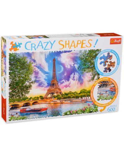 Puzzle Trefl de 600 piese - Cer peste Paris - 1