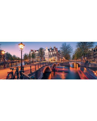 Puzzle panoramic Ravensburger de 1000 piese - Seara la Amsterdam - 2
