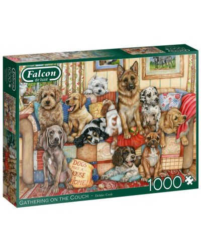 Puzzle Falcon de 1000 piese - Gathering on the Couch - 1