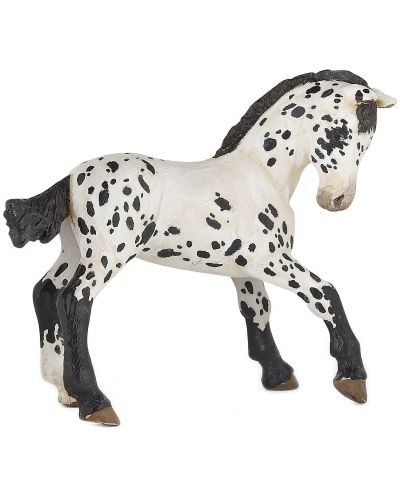 Figurina Papo Horses, foals and ponies – Cal, rasa Apaluza, negru - 1