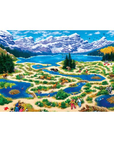 Puzzle Master Pieces din 500 de piese - Vedere la Rocky Mountain - 2
