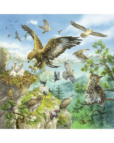 Puzzle Ravensburger de 3 de cate 49 piese - Animale in natura - 4