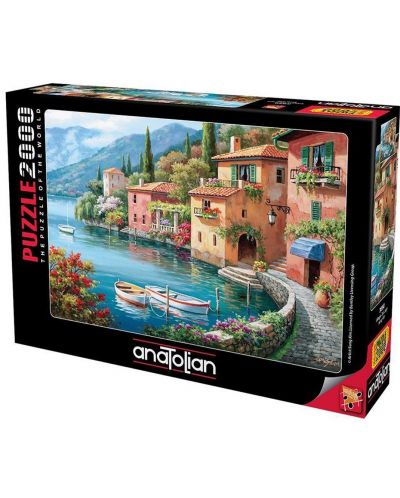 Puzzle Anatolian de 2000 piese - Village on the lake - 1