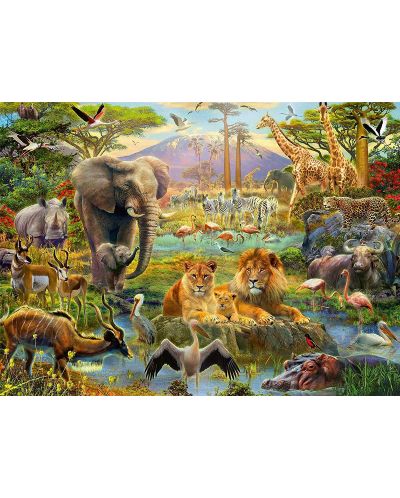 Puzzle Ravensburger de 200 XXL piese - Animals Of The Savanna - 2