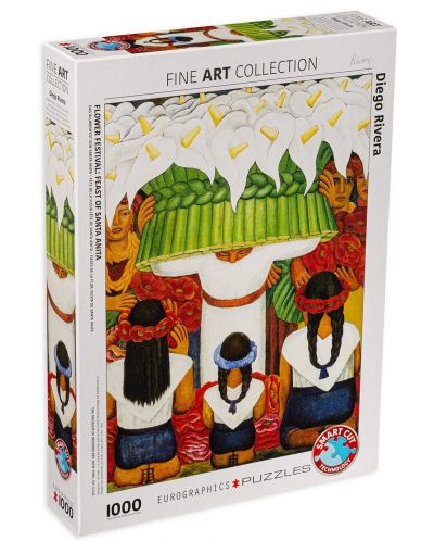 Puzzle Eurographics de 1000 piese – Festivalul florilor, Diego Rivera - 1