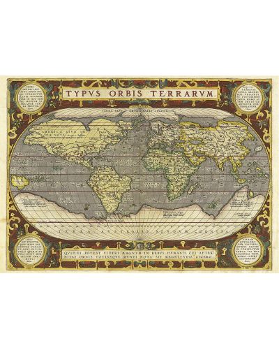 Puzzle Educa din 2000 de piese - Harta lumii - 2