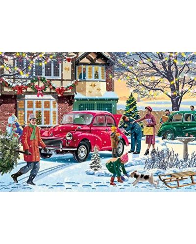  Puzzle Falcon din 4x1000 piese - Falcon - Family Time at Christmas - 2