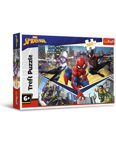 Puzzle Trefl 160 de piese - Puterea lui Spiderman  - 1