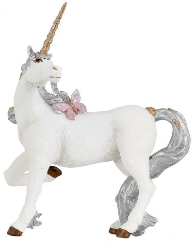 Fugurina Papo The Enchanted World – Unicorn cu coada argintie - 1