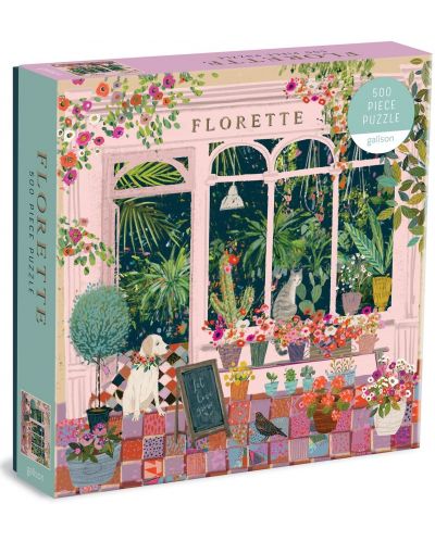 Puzzle Galison din 500 de piese - In fata magazinului de flori - 1