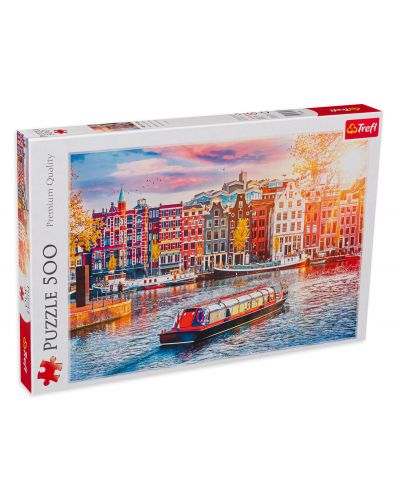 Puzzle Trefl din 500 de piese - Amsterdam, Olanda - 1