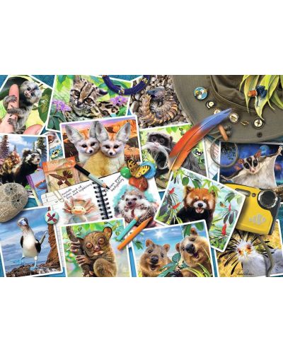 Puzzle Ravensburger cu 1000 de piese - Jurnalul de călătorie al animalelor - 2
