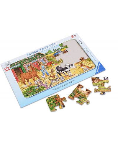 Puzzle Ravensburger de 15 piese - Ferma vesela - 2