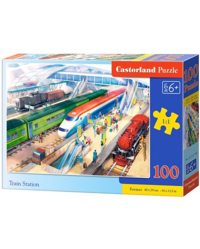 Castorland 100 de piese puzzle - La gara - 1