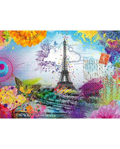 Puzzle Ravensburger  din  500 piese - Carte poștală de la Paris - 2