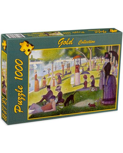  Puzzle Gold Puzzle de 1000 pieseи - A Sunday Afternoon on the Island of La Grande Jatte - 1