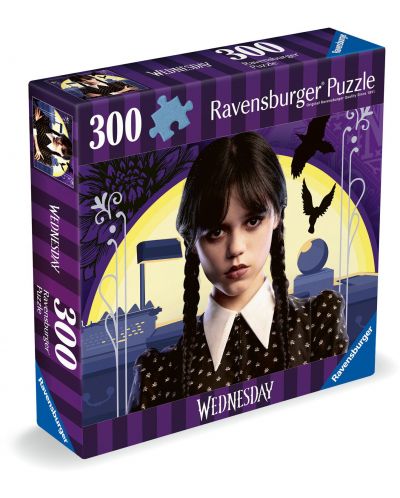 Puzzle Ravensburger din 300 de piese- Wednesday, Fără zonă de îmbrățișare - 1