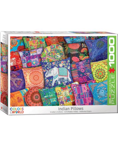 Puzzle  Eurographics de 1000 piese - Indian Pillows - 1