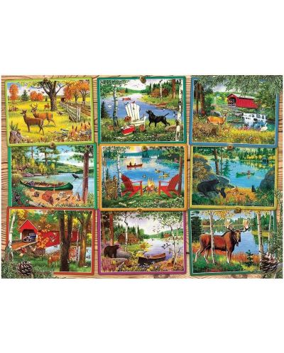 Puzzle Cobble Hill din 1000 piese - Cărți poștale de pe lac  - 2