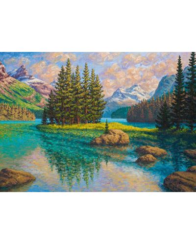 Puzzle Ravensburger din 1000 piese - Spiritul lacului Maligne - 2