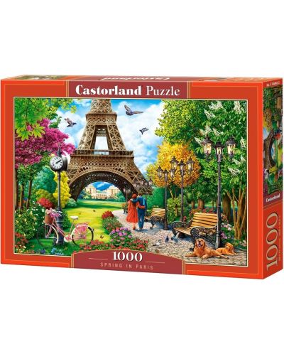 Puzzle Castorland din 1000 de piese - Primăvară în Paris - 1