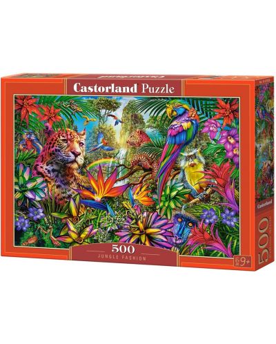 Puzzle Castorland de 500 de piese - Moda în junglă  - 1