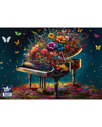 Puzzle Black Sea din 1000 de piese - Melodie cu arome de flori - 2